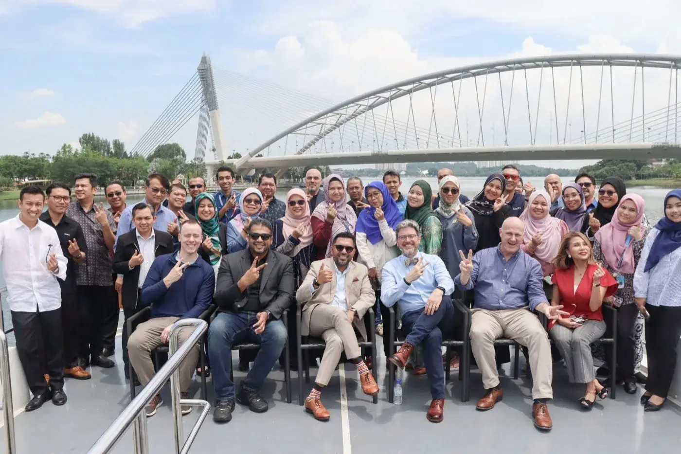 Telcowin, Boomi and public sector guests on deck at Putrajaya Lake